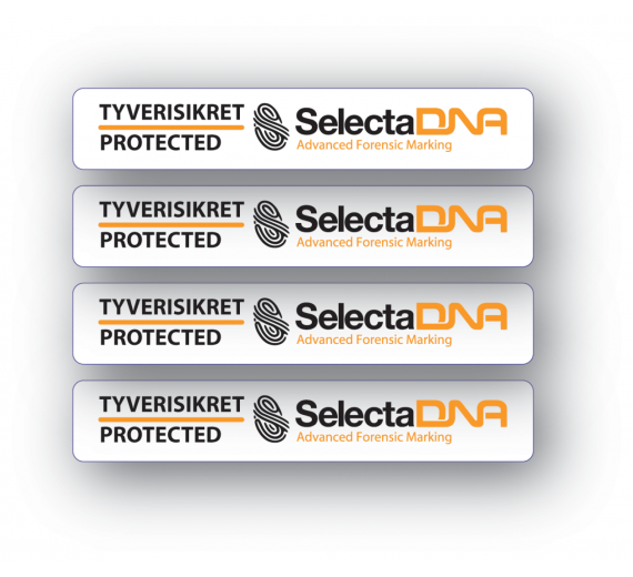 SelectaDNA Cykel/Fritidsudstyrs sikringsmærke