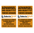 SelectaDNA Vindues Sikringsmærker (1 ark med 2 stk.)